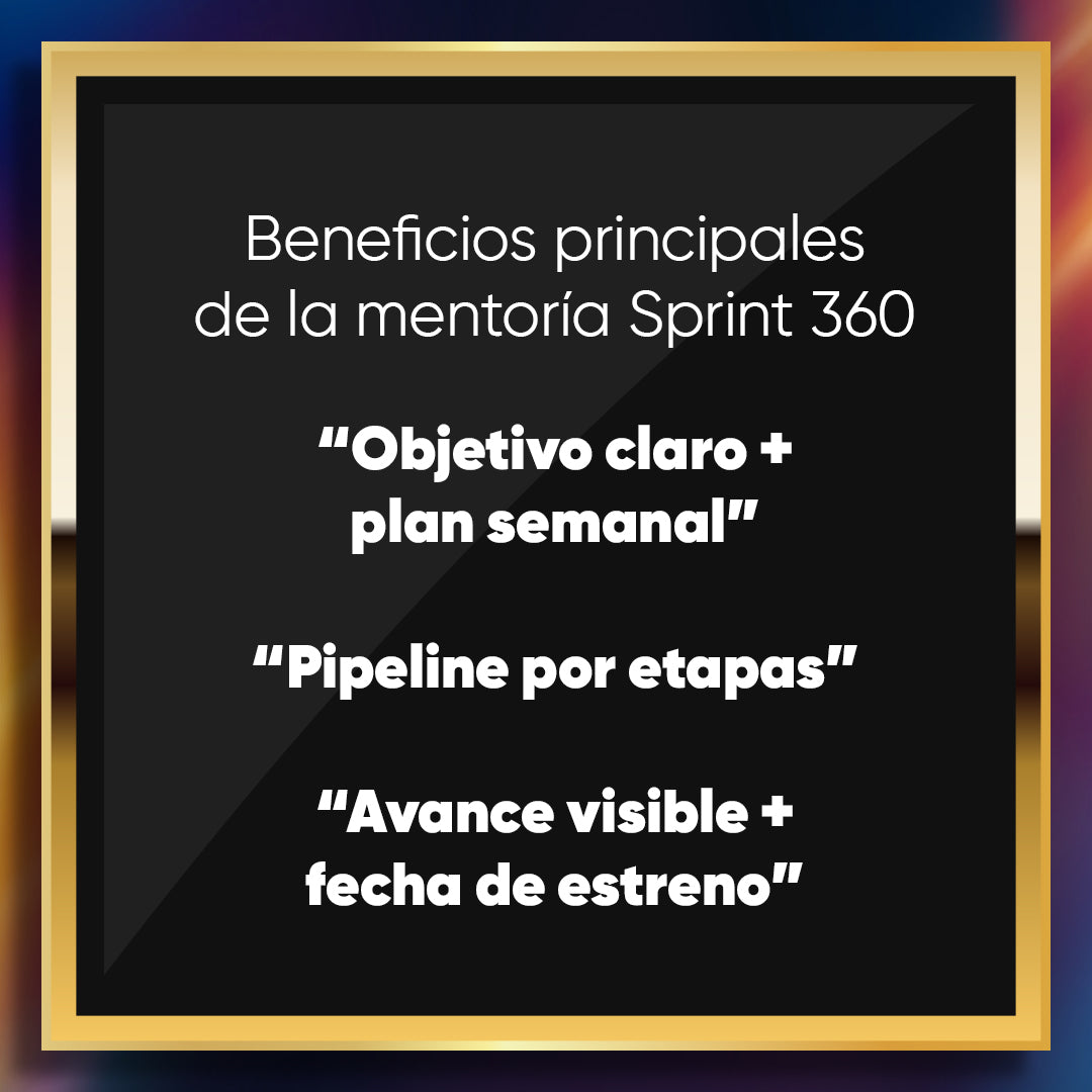 Mentoría SPRINT 360 Creativa 1 a 1 — De la idea al proyecto terminado 🚀