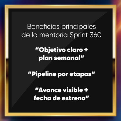 Mentoría SPRINT 360 Creativa 1 a 1 — De la idea al proyecto terminado 🚀