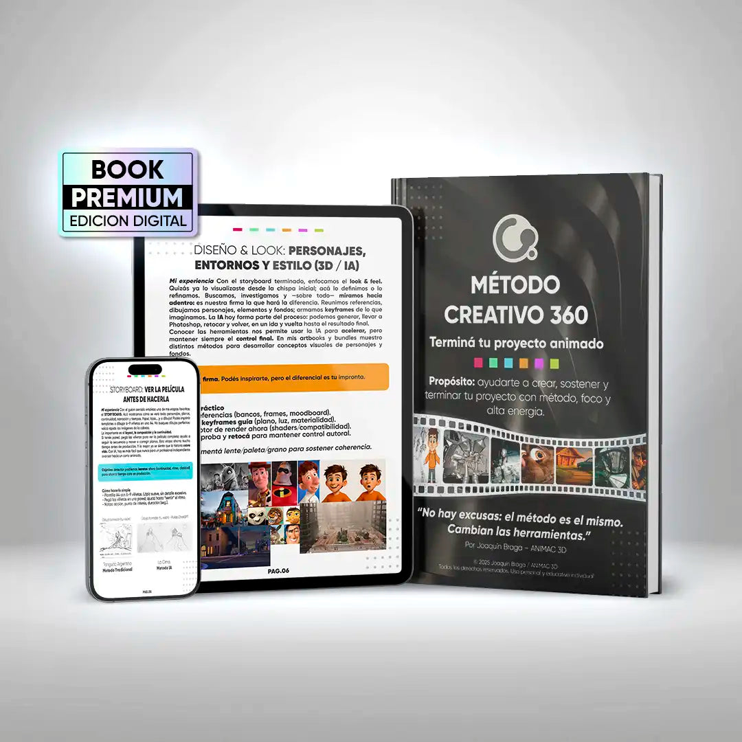 Mockup del Método Creativo 360