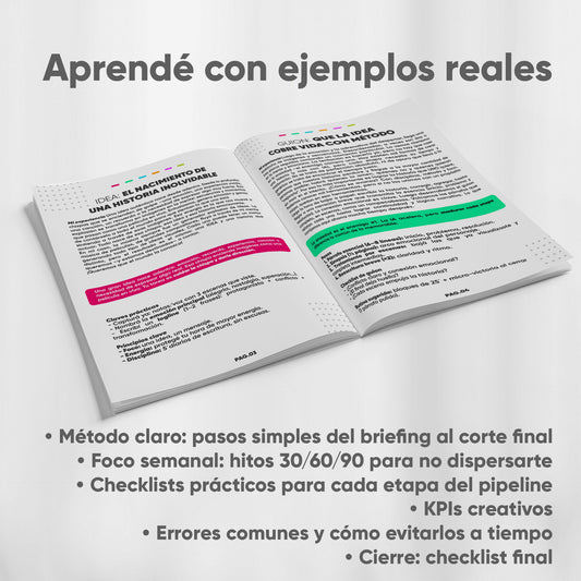 Método Creativo 360 — Ruta completa para terminar tu proyecto