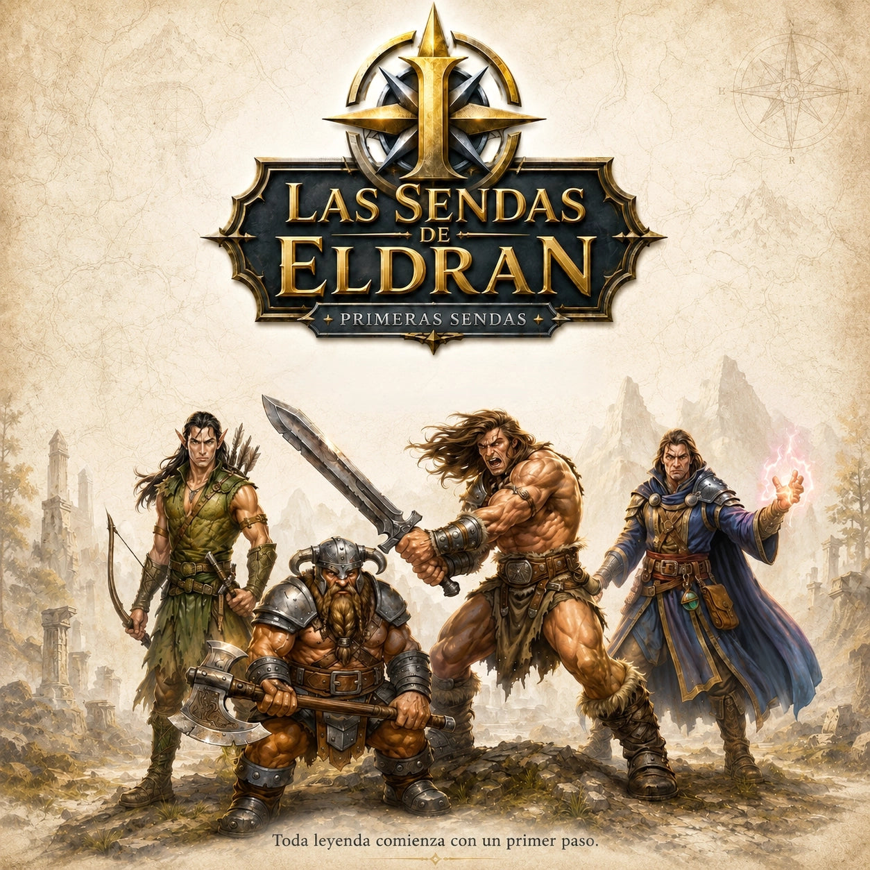 Starter Kit Senderos de Eldran con manual, cartas, tokens y misiones