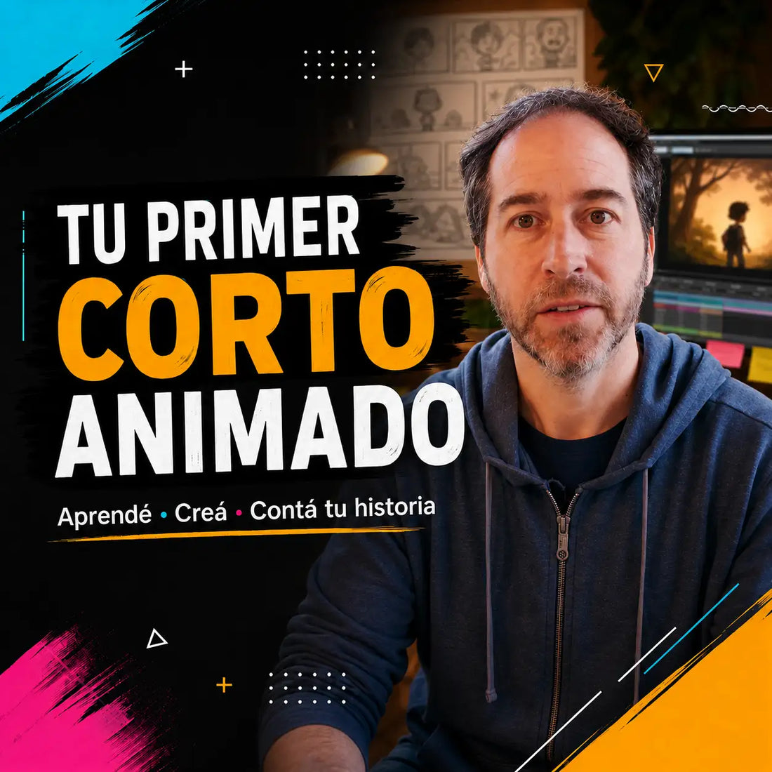Tu Primer Corto Animado — Creá y Terminá tu Corto Animado (3D o IA) | Curso Online + Bonus