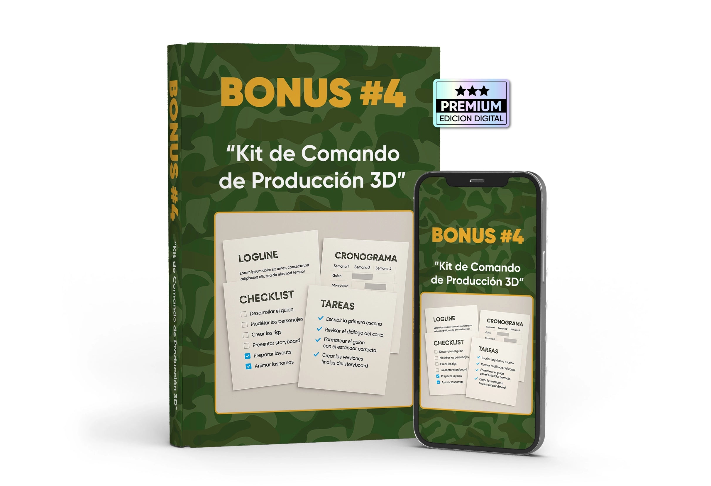 Bonus Kit de Comando de Producción 3D