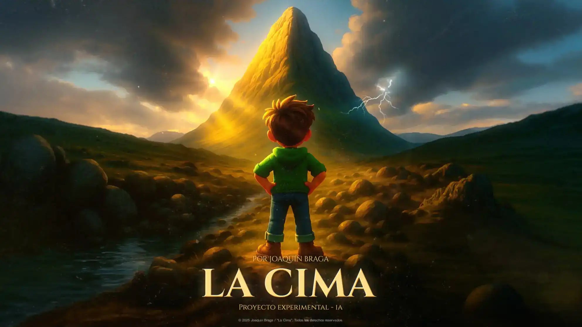 Poster horizontal del corto La Cima