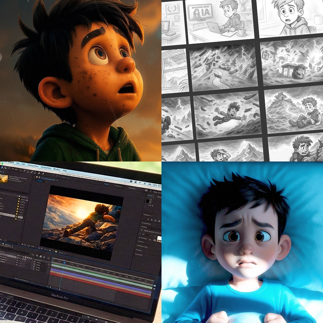 Proceso creativo y desarrollo visual del corto La Cima